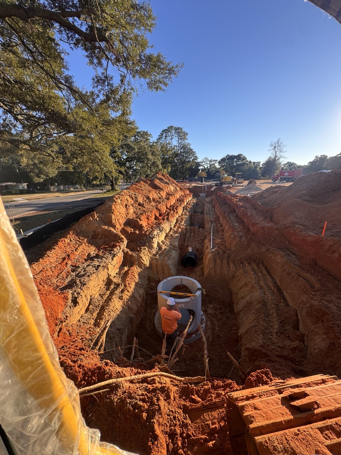 Earthwork in progress — TR Southern Timber Co. job photo